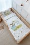 Single Duvet Cover and Fitted Sheet Set - Pure Baby Series - Rabbit Playing with Butterfly