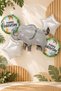 Set of 5 Elephant Themed Foil Balloons Elephant