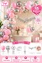 Macaron Pink Silver Transparent Balloon Chain Set Happy Birthday Birthday Concept Birthday Celebration Party Set Balloon Decoration Party Supplies