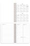 2027 Year B5 Weekly Agenda Spiral Bound 17X24 cm - 12 Months with Bow - 8