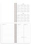 2027 Year B5 Weekly Agenda Spiral Bound 17X24 cm - 12 Months Heart - 8