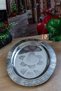 430 Quality Chrome Steel 3 Pcs Engraved Kayak Plate 35 cm – Alexander, Kebab, Pilaf and Salad Presentation Plate - 4