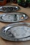 430 Quality Chrome Steel 3 Pcs Engraved Kayak Plate 35 cm – Alexander, Kebab, Pilaf and Salad Presentation Plate - 7