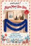 Dark Blue Glitter Ornament 2 Pieces 2 Meters Each Total 4 Meters 6.5 cm Christmas Tree Decoration