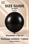 Big Size Black Latex Balloon 24 Inch 60 cm 1 Piece Party Decoration - 2