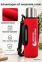 Nt01 2-Layer Vacuum Technology 24H Hot 48H Cold 72H Ice Protection Steel Thermos with Red Cover - 5