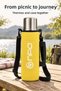 Nt01 2-Layer Vacuum Technology 24H Hot 48H Cold 72H Ice Preservation Steel Thermos with Yellow Cover - 4