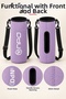 Ntk Shoulder Strap Padded Shock Absorbing Neoprene Fabric 1.5Lt Thermos Cover Lilac - 2