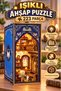 Illuminated Wooden 3D Puzzle Bookshelf Decor 223 Pieces Library Designed Decorative Puzzle