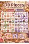 70 Pcs Spring Flower Sticker Set – Spring Themed Agenda, Notebook, and Gift Wrapping Decoration Label Ybs0018