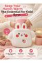 Set of 2 Rabbit Teddy Bear Plush Hot Water Bags with Figures and Soft Cover 26X17 cm Winter Warming Product! ! - 5
