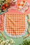 Lace Gingham Duck Fabric Kitchen and Serving Apron – Liquid-Proof, Stain-Resistant, Colorful, Suitable for Daily Use, for Dowry and Gifts - 6