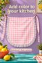 Lace Gingham Duck Fabric Kitchen and Serving Apron – Liquid-Proof, Stain-Resistant, Colorful, Suitable for Daily Use, for Dowry and Gifts - 7