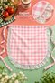 Lace Gingham Duck Fabric Kitchen and Serving Apron – Liquid-Proof, Stain-Resistant, Colorful, Suitable for Daily Use, for Dowry and Gifts - 4