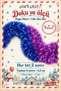 Dark Blue and Lilac Glitter Ornament 4 Pieces 2 Meters Total 8 m 6.5 cm Christmas Tree Decoration - 3