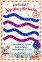 Dark Blue and Purple Glitter Ornament 4 Pieces 2 Meters Total 8 m 6.5 cm Christmas Tree Decoration - 2