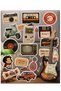 Retro 90S, Tazo, Nostalgic Tv and Movie Ticket Waterproof Sticker Set 22X30 cm - 2