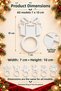 Christmas Napkin Ring and Napkin Ring New Year Christmas Tree Ornament Hard Plastic - 6