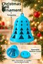 4-Piece Christmas Tree Ornament Bell Set New Year Christmas Decoration Hard Plastic with Cover 5 cm - 5
