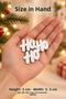 Set of 10 Ho Ho Ho Christmas Tree Ornaments Red Textured New Year Christmas Decoration - 4