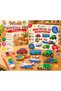 Wooden Painting Set Vehicles 10 Pieces Mdf Figures Acrylic Paint Brush and Tape Ages 3+ - 2