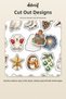 New Year Sticker Set 100 Pieces - Santa Claus Snowman New Year Vintage Agenda Journal Sticker - 7