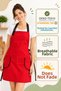 Kitchen Apron Water Repellent Stain Resistant Apron with 2 Pockets Adjustable Buckle Cook Chef Apron for Women Men - 6