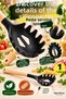Black Silicone Pasta Serving Spoon with Wooden Handle 31 cm Single Spaghetti Spoon Hangable Kitchen Utensil - 3