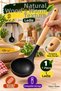 Black Silicone Ladle with Wooden Handle 31 cm 1 Piece Soup and Juice Serving Ladle with Hanger Kitchen Utensil - 4