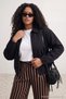 Black Regular Plus Size Coat Twoss26Aw00006 - 3