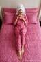 Double Leopard Patterned Elastic Sheet Duvet Cover Set 200X220Cm Tphaw27Ckn00014 - 3
