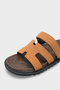 Alicia Flat Heeled Velcro Comfort Women's Shoes Slipper - 3