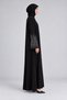 Ferace with Embroidered Sleeves, Black - 2