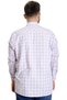 Mode XL Large Size Men's Shirt Plaid Long Sleeve 23300 Salmon - 5