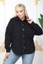 Oversize Gabardine Plus Size Jacket - 5