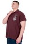 Fashion XL Large Size Men's T-Shirt Polo Sail Boat U25302 Plum - 4