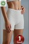 5-Piece Women's Mixed Color Boxer Briefs 100% Cotton High Waist Heart Pointelle Shorts Set - 3