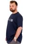 Fashion XL Large Size Men's T-Shirt Crew Neck Nyc New York U25019 Indigo - 2