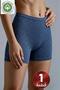 5-Piece Women's Mixed Color Boxer Briefs 100% Cotton High Waist Heart Pointelle Shorts Set - 5
