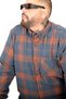 Mode XL Large Size Men's Lumberjack Shirt 25394 Indigo - 5