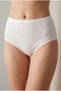 3-Piece Women's White Panties 100% Cotton High Waist Heart Pointelle Panties Set - 4