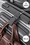 2-Pack Luggage Strap - Velcro Strap - Suitcase Bag Strap - Bag Holder - Velcro Tape - Cable Organizer - Velcro Bag Strap - Travel Cable Organizer 20cm. (Anthracite) - 3