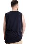 قميص رياضي رجالي مقاس كبير من مود XL WHYNOT 23003 باللون الأزرق الداكن - 4