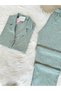 Green Mini Floral Patterned Short Sleeve Pegasus Pajamas Set - 5