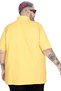 Mode XL Battal Size Men's Tshirt Polo Collar Embroidered Classic Pique 20553 Mustard - 4