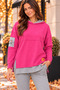 New Season Women's Hooded Skirt with Embroidered Detail at the Hem, Reverse Stitching Look, Two-Piece Set - 5