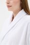 Şalyaka Bathrobe White 100% Cotton Unisex Ideal for Spa Women/Men - 6