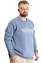 Mode XL Large Size Men's Sweat Bisyaka Do It Yourself 23168 Blue - 3