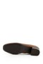 Tan Antique Gön Genuine Leather Round Toe Short Thick Heeled Women's Shoes 24100 - 7