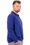 Mode XL Large Size Men's Polo Collar Sweatshirt with Embroidery U24340 Indigo - 3